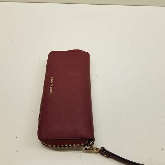 Michael Kors Red Zippered Wristlet Wallet