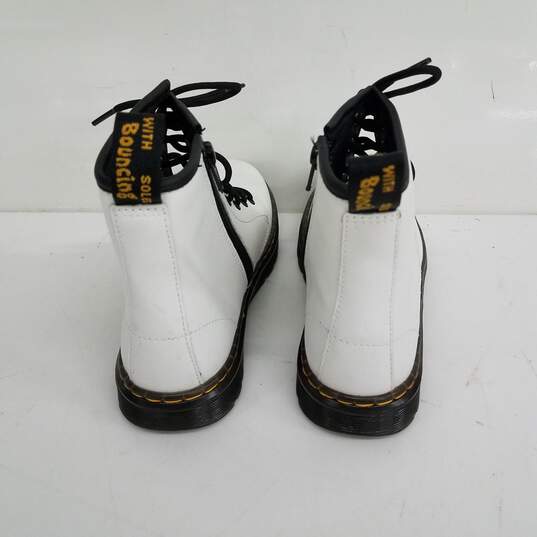 Dr. Martens White Leather Boots Youth Size 4M/5L image number 5
