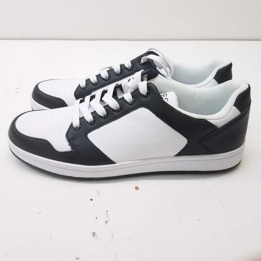 GUESS GMLudolf White Black Lace Up Sneakers Men's Size 12 M image number 1