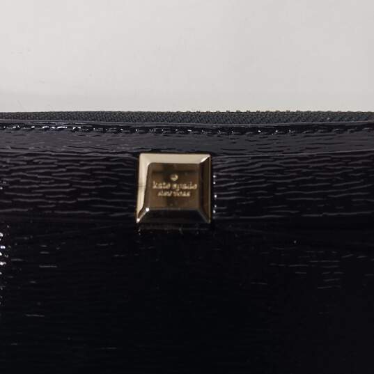 Kate Spade Black Patent Leather Zip Wallet image number 2