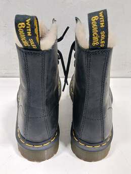 Dr Martens Women's Air Wair Black Leather Snow Boots Size 7 alternative image