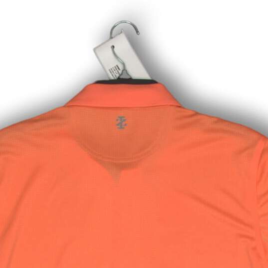 NWT IZOD Mens Polo Shirt Cool FX Spread Collar Short Sleeve Orange Size Medium image number 4