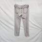 Rag & Bone Light Gray Cotton Blend Raw Hem Mid Rise Slim Jeans WM Size 27 image number 2