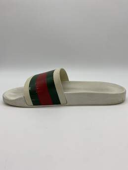 Authentic Gucci White Slip-On Sandal M 10