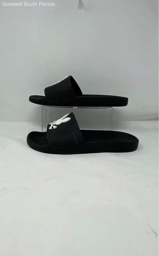 Psycho Bunny Black White Pool Slides Size 13 image number 1