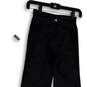 NWT Womens Black Flat Front Elastic Waist Pull-On Activewear Pants Size XS image number 4