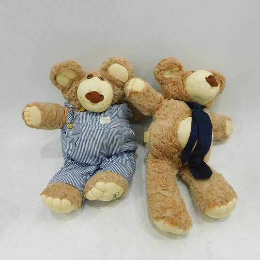 Vintage Furskins Dudley Teddy Bear Plush Xavier Roberts 22” Overalls Tie 1984 image number 1