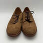 NIB Mens Brown Suede Round Toe Low Top Lace Up Derby Dress Shoes Size 12 image number 1