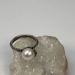 Designer Pandora S925 ALE Sterling Silver Natural South Sea Pearl Ring