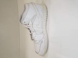 Nike Air Jordan Retro 1 Youth White Sneakers Size 7Y alternative image