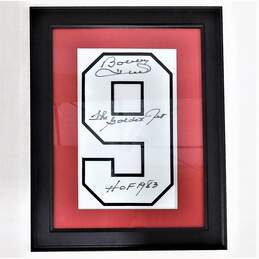 HOF Bobby Hull Autographed/Inscribed Uniform Number Chicago Blackhawks