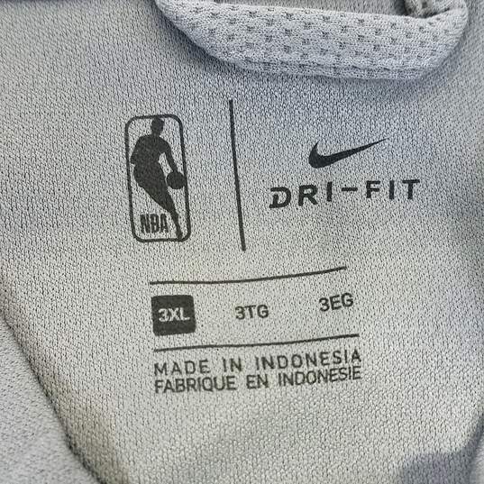 Buy the Nike Men's Light Gray L.A. Lakers Zip-Up Sweater Sz. 3XL