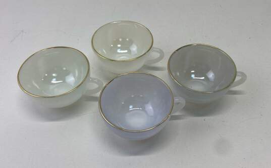 Vintage Arcopal Harlequin Opalescent French Coffee/ Espresso 4pc Cups image number 1