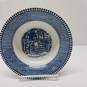 Vintage Imperial Blue Royal Currier & Ives 6 Piece Cereal Bowl Set image number 2