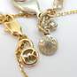 J. Crew Michael Kors & Kate Spade Gold Tone Rhinestone Necklaces & Bracelet79.4g image number 7