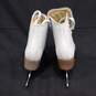 Riedell Women's White Ice Figure Skates Size 6 IOB image number 5