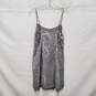 Bcbgmaxaria Silver Sequence Mini Dress Size 6 image number 2