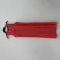 NWT Womens Red Split Neck Sleeveless Side Slit Pullover Maxi Dress Size S image number 2