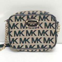 Michael Kors MK Signature Canvas Mini Pouch Crossbody Bag