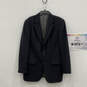 Authentic Mens Black Notch Lapel Single Breasted Two Button Blazer Sz 42 L image number 1