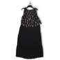 NWT Lane Bryant Womens Maxi Dress Embroidered Round Neck Black Floral Size 22 image number 1