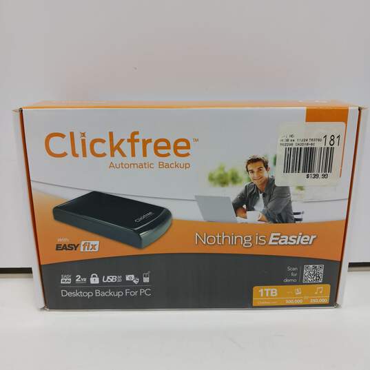 Clickfree Automatic Backup 1TB PC in Original Box image number 1