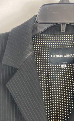 Giorgio Armani Black Pin Stripe Suit - Size 40/38 alternative image