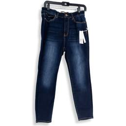 NWT Soft Surroundings Womens Blue Denim Medium Wash Skinny Leg Jeans Size 8P