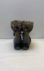KHOMBU Grey Lace Up Snow Boot with Faux Fur Accent Women 8 image number 5