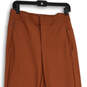 Womens Brown Flat Front Zipper Pocket Skinny Leg Ankle Pants Size 8/T image number 3