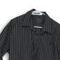 Calvin Klein Mens Gray Striped Long Sleeve Dress Shirt Size 17 34/35 XL image number 3