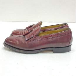 Johnson & Murphy Aristocrat Leather Tassel Loafers Red 10.5 alternative image