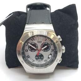 Swatch 46mm Irony Tachymeter 4- Jewel Stainless Steel Watch