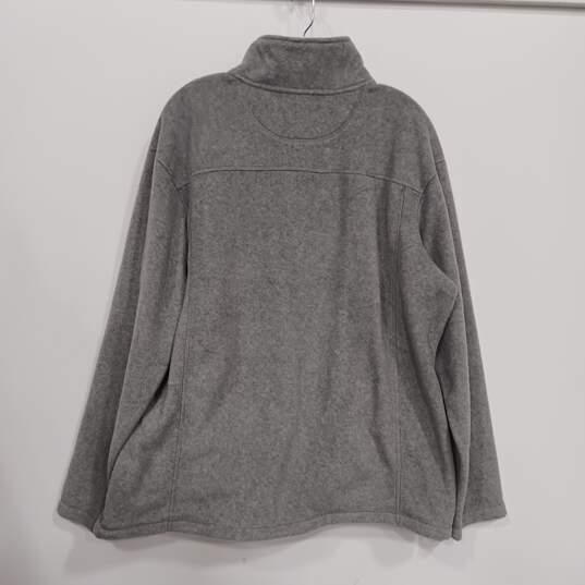 Men’s Croft & Barrow ¼ Zip Fleece Pullover Sweater Sz L image number 2