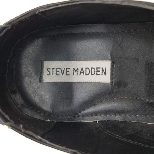 Steve Madden Men's Black Leather Oxford Dress Shoe Size 10.5 image number 6