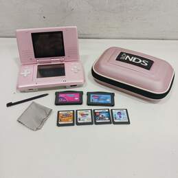 Nintendo DS NDS Handheld with Carrying Case and 6 Games