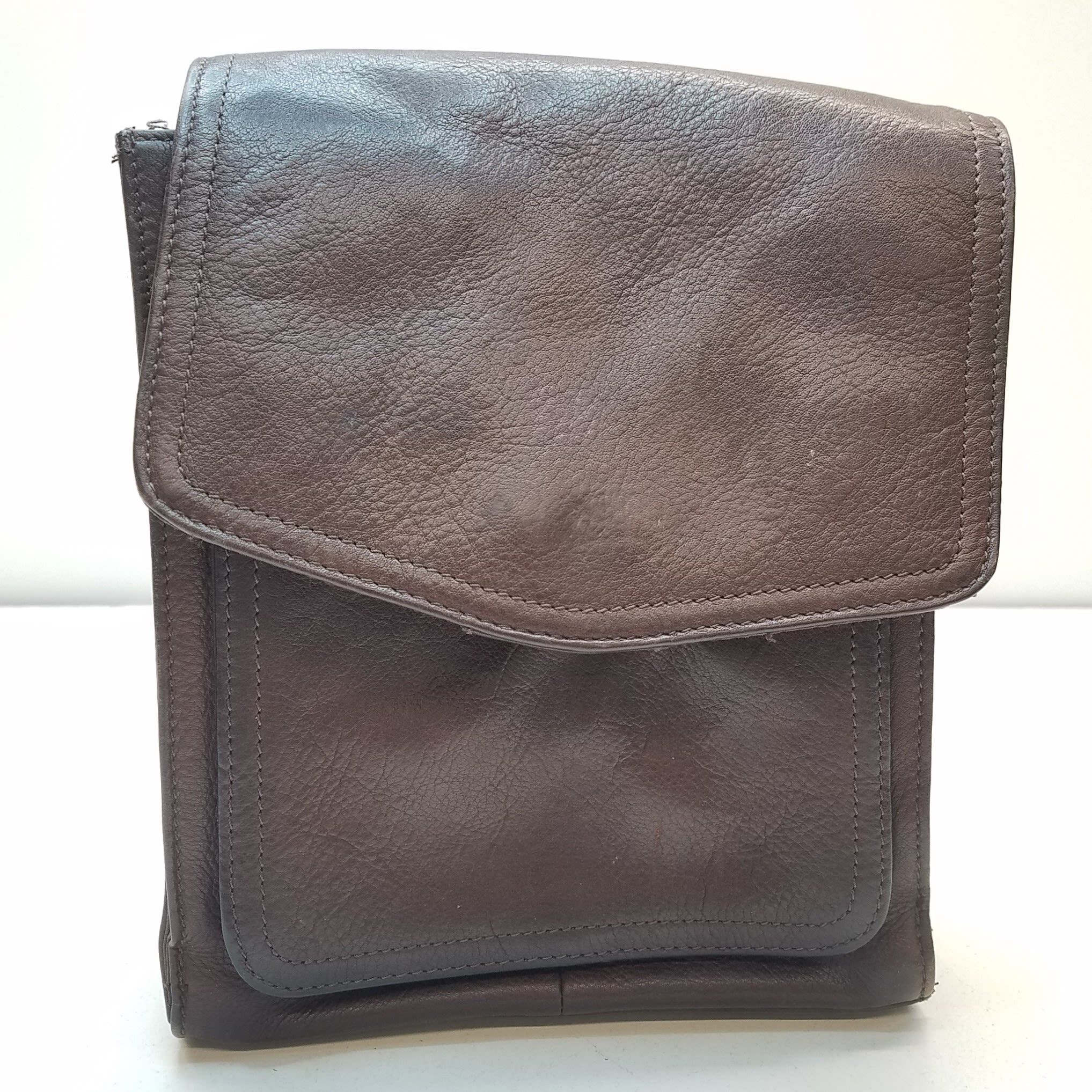 Vintage Fossil crossbody black leather purse. Super... - Depop