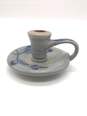 Blue Salt Glaze Chamber Candlestick Holder by Rowe Pottery image number 1