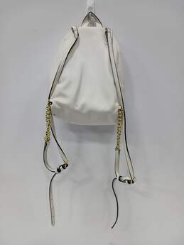 Victoria's Secret White V-Quilt Mini City Studded Backpack alternative image