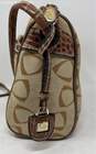 Liz Claiborne Womens Light Brown Inner Pockets Crossbody Bag image number 4