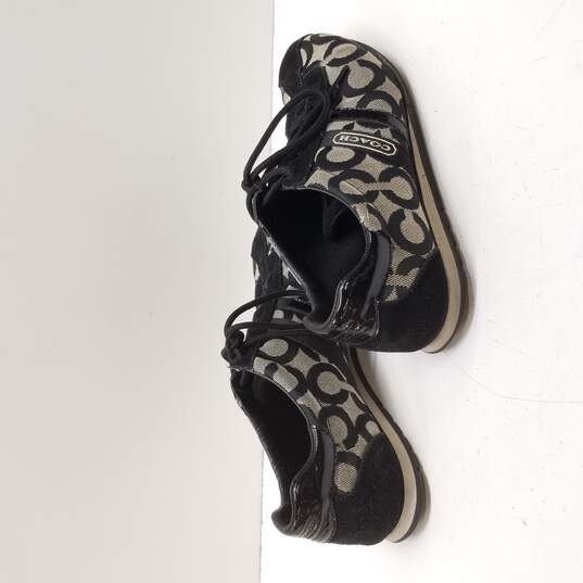 Buy the Coach Women's Black Kathleen Signature Sneaker Size  |  GoodwillFinds