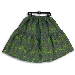 NWT Corey Lynn Calter Womens Multicolor Pleated Elastic Waist A-Line Skirt Sz S alternative image