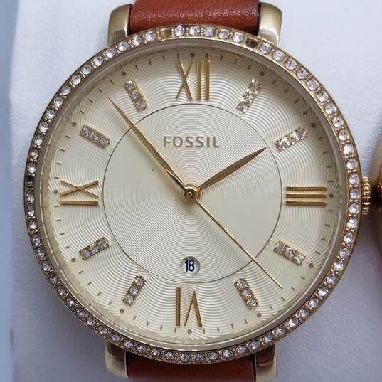 Fossil Lady's Quartz Watch Bundle 3pcs 130.0g image number 2
