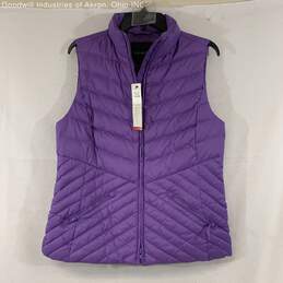 NWT Talbots Purple Women's Puffer Vest, Sz. M