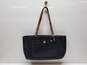 Coach Chelsea Black Brown Leather Top Handle Tote Bag image number 1