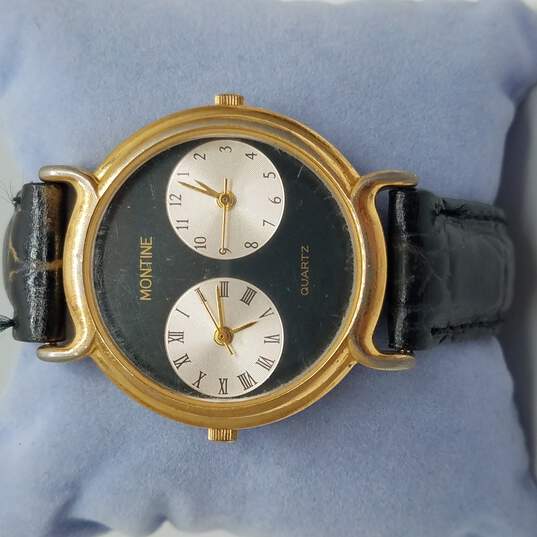 Montine Swiss Dual Time Vintage Quartz Watch image number 2