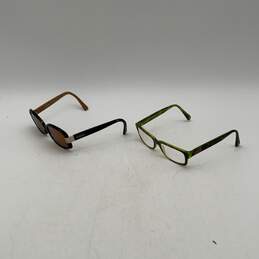 Pair Of 2 Coach Womens Brown Oval Sunglasses & Rectangle Prescription Glasses alternative image