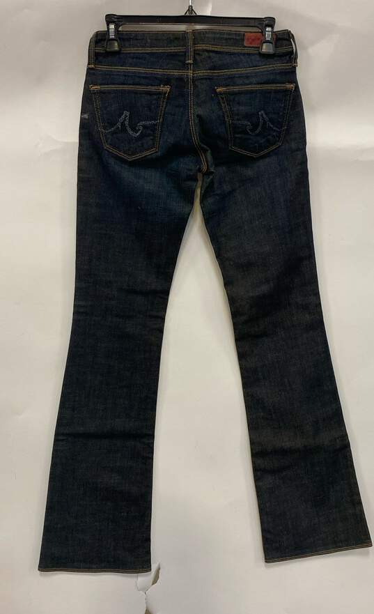 AG Adriano Goldschmied Womens Blue The Merlot Low-Rise Denim Flared Jeans Sz 25R image number 2