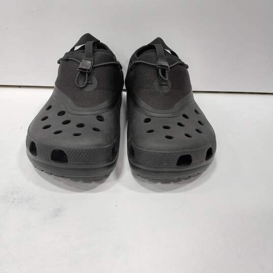 Crocs Black with Fabric Shield Mens Sz 9, Womens Sz 11 image number 1