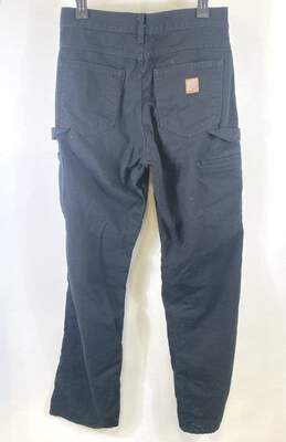 Carhartt Mens Black Cotton Loose Fit Straight Leg Carpenter Pants Size 30X34 alternative image